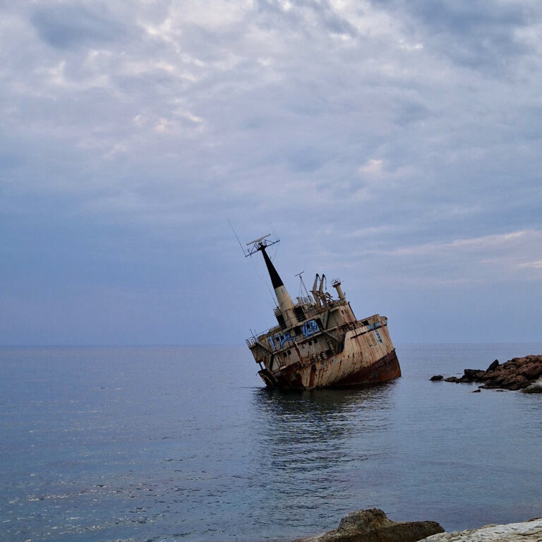 The Famous Edro III Shipwreck – Paphos Coastal Landmark